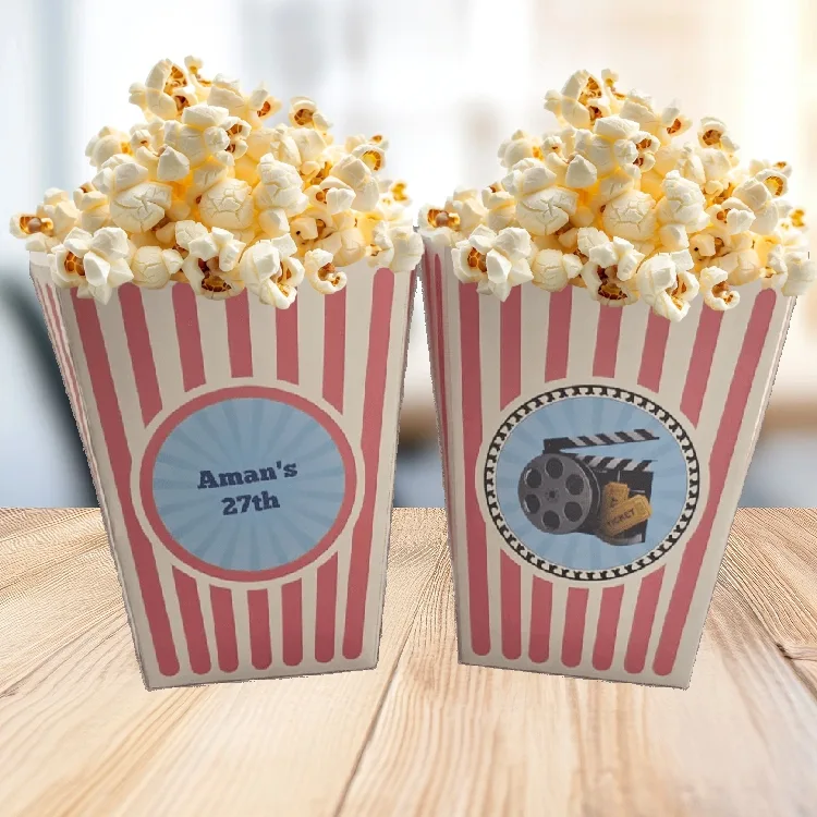 Order personalized popcorn boxes for party